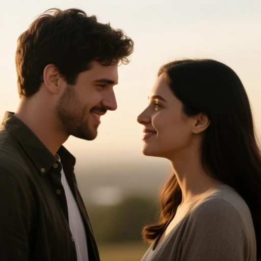 Casal em conversa profunda