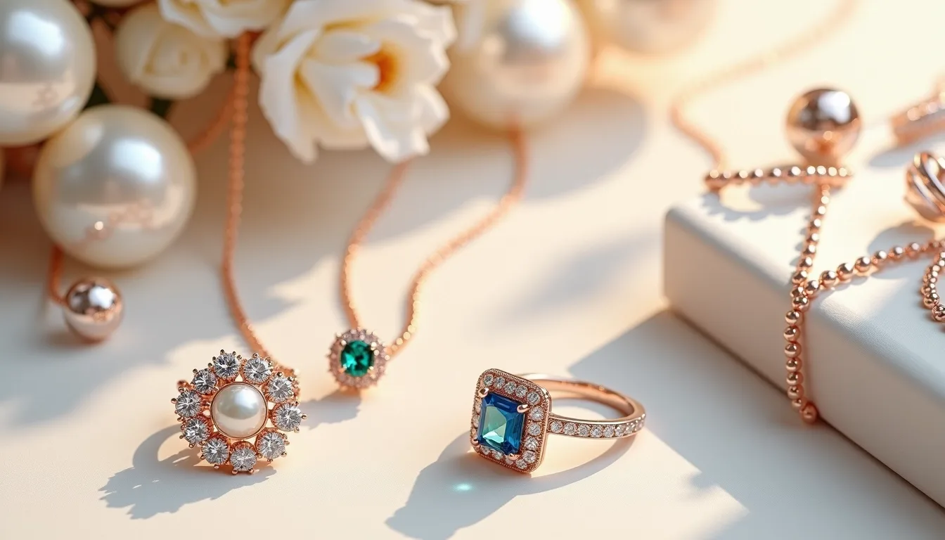 Joias e semijoias femininas delicadas